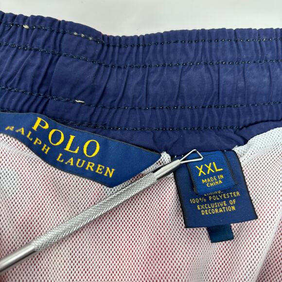 Polo Ralph Lauren 2XL Solid Red Stretch Waist Drawstings Swim Trunks - Picture 3 of 6
